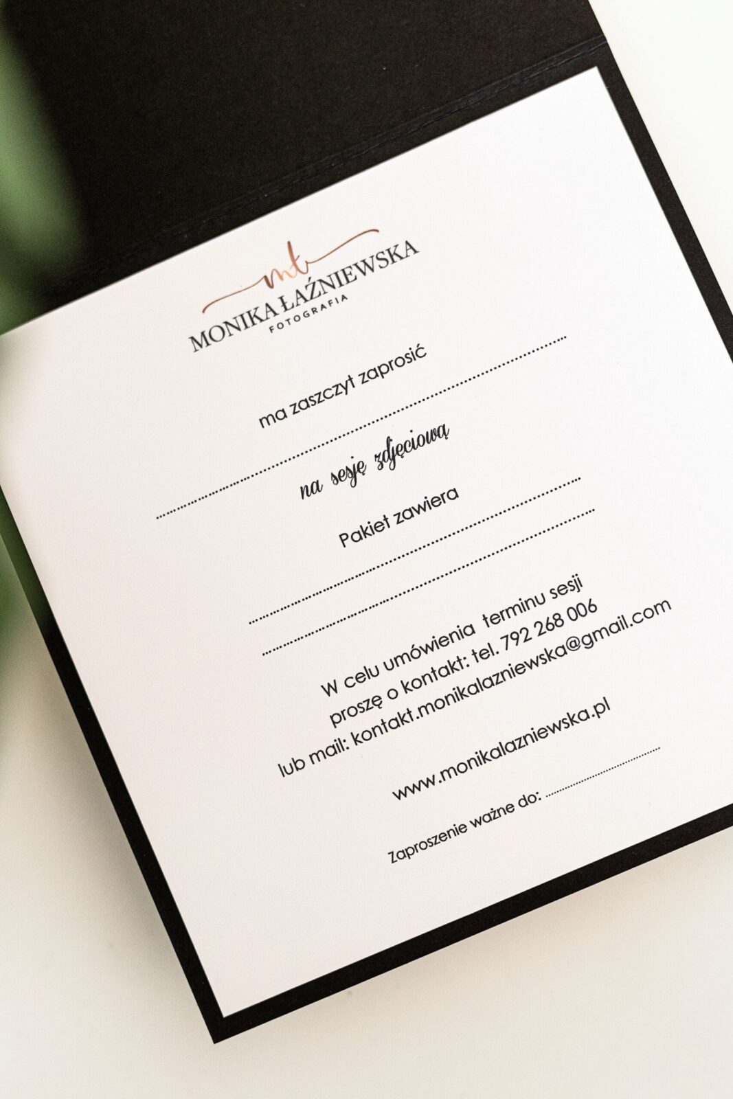 Voucher na sesję zdjęciową - obrazek 2